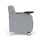 Lesro Siena Lounge Reception Guest Chair W/ Swivel Tablet, 27 in W 29.5 in L 32.5 in H SN1101 - alternate 2